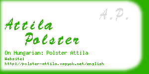 attila polster business card